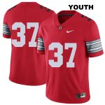 Youth NCAA Ohio State Buckeyes Derrick Malone #37 College Stitched 2018 Spring Game No Name Authentic Nike Red Football Jersey KW20O21GD